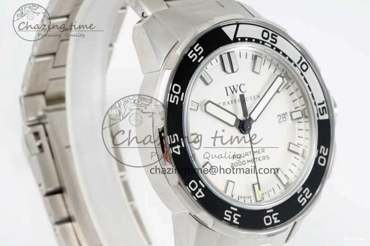 MIROTIME 0119 Youthful Aquatimer Automatic SS RSF 1:1 Best Edition White Black Dial on SS Bracelet A 7070